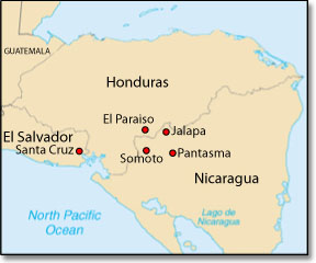 Map of Central America