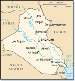 Map of Iraq