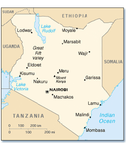 Map of Kenya