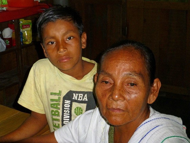 Community health worker and her grandson