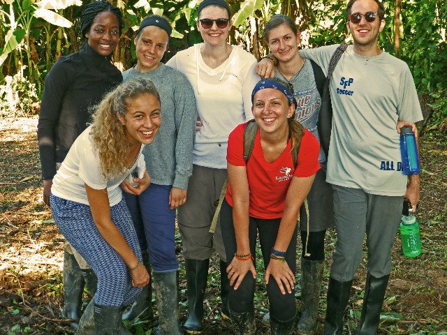 McGill University students who reviewed training modules with local health workers