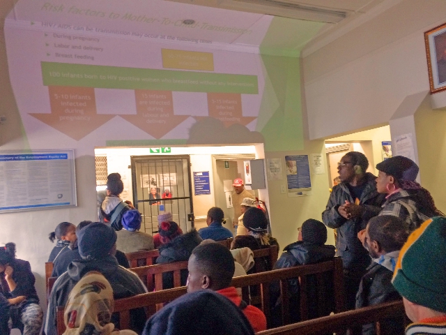 Training session at a community center in Maitland, Cape Town, South Africa