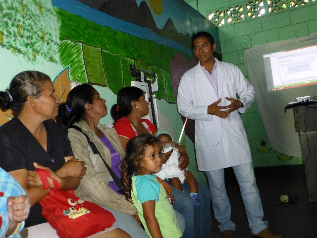 Health education training session in Nicaragua