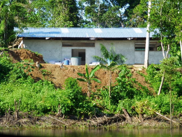 New Orosa Clinic being built by Project Amazonas. 
WiRED has provided a Community Health Education facility