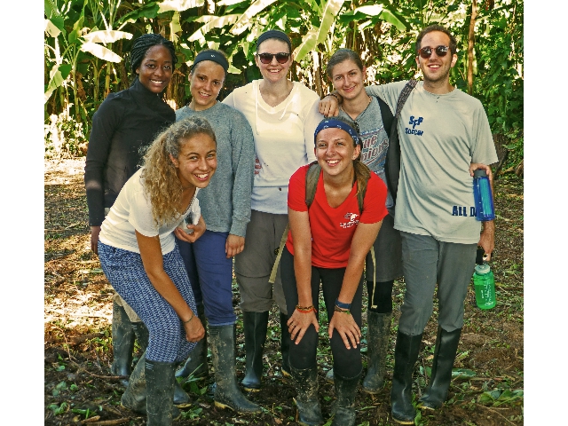 McGill University students who reviewed training modules with local health workers